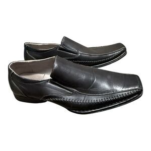 Steve Madden Wooly Cow Print Leather Men’s 13 Streetwear Festival Summer Western WOOLY Black Multi Slip-On Men main image 4